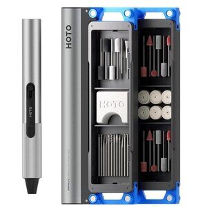 HOTO SNAPBLOQ R-A04 MINI CORDLESS ROTATARY KIT-4V-VARIABLE SPEED- 38 ACCESORIES